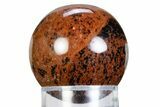 Polished Mahogany Obsidian Sphere - Mexico #360030-1
